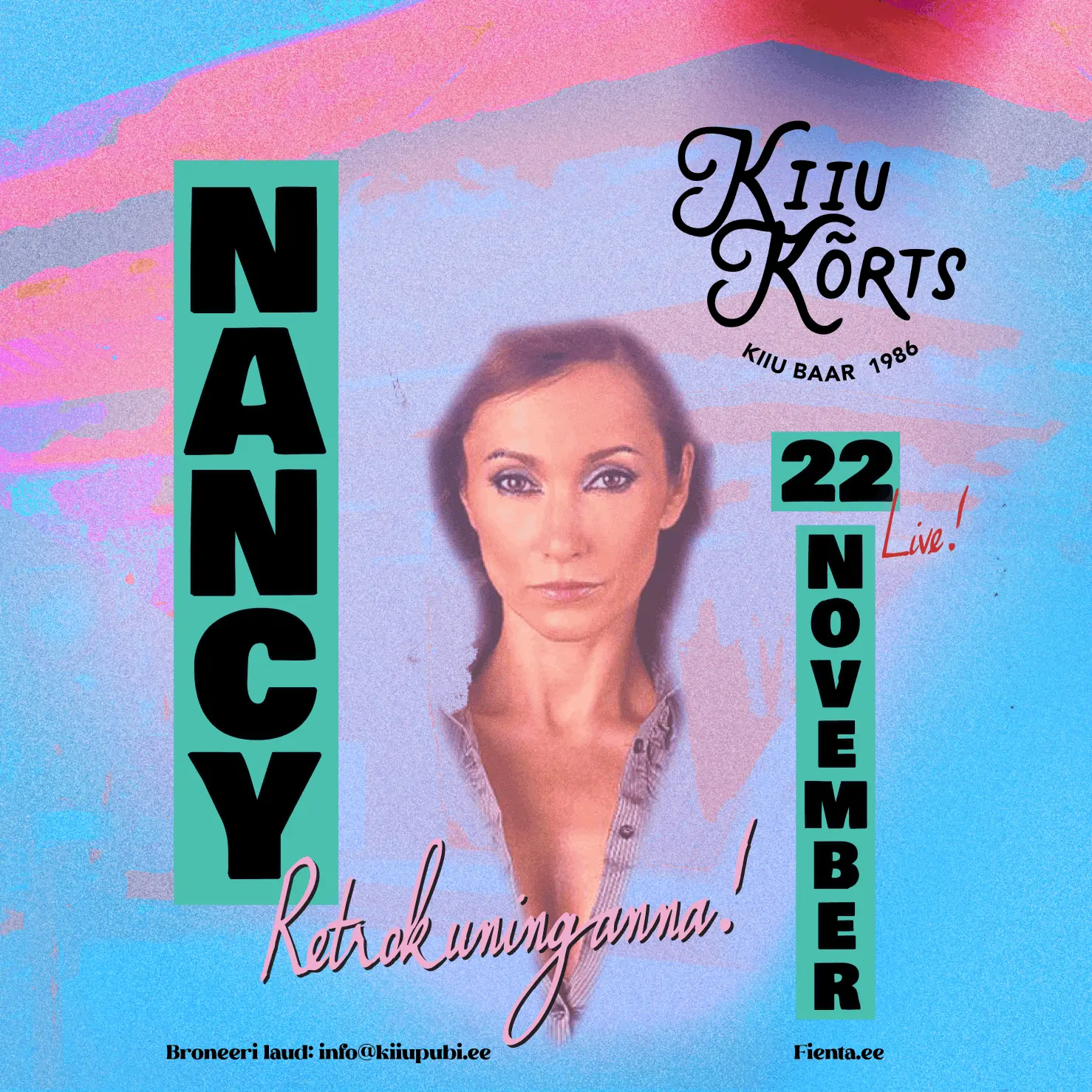 Nancy koos bändiga! 22. november 2025 Retrokuninganna