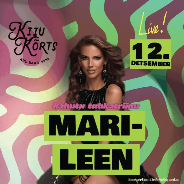 Mari-Leen Live 12. detsember Kiiu Kõrtsis
