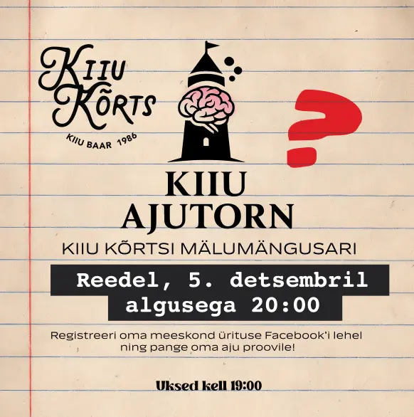 Kiiu Ajutorn - Kiiu Kõrtsi Mälumängusari