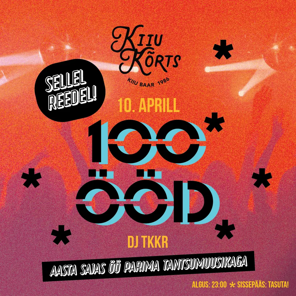100 ÖÖD klubiõhtu
